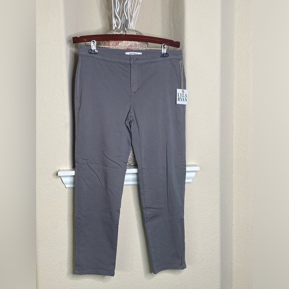 Lila Ryan The Zuri Tapered Pants Steel Grey Size 12 - Picture 1 of 6